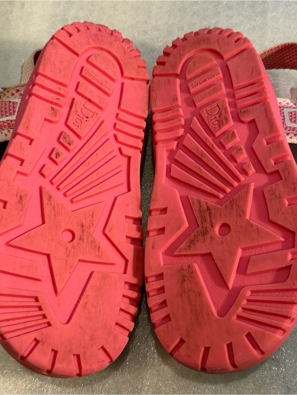 Dior Pink Rope-Trim Sport Sandals - Picture 3 of 7